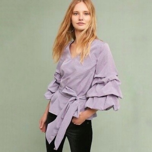 Sunday in Brooklyn ruffled blouse from Anthropologie - Picture 5 of 5